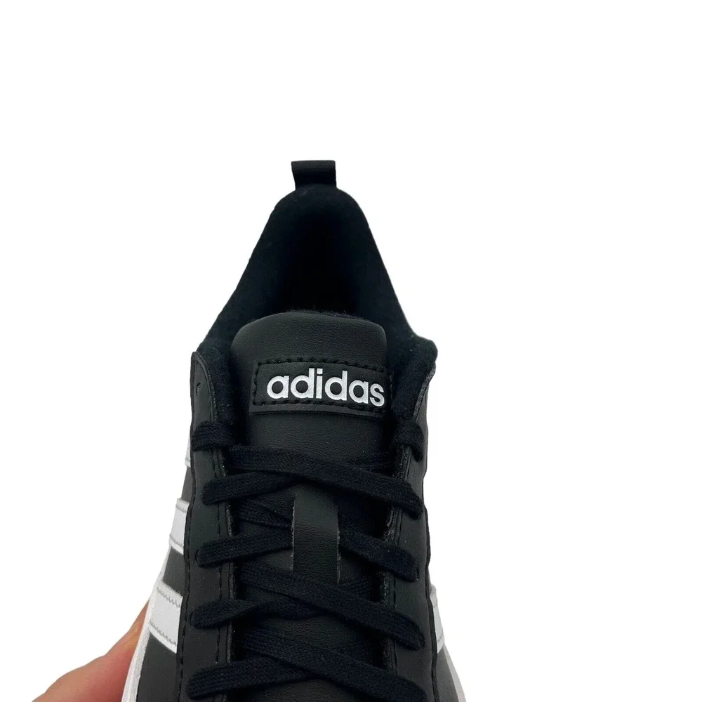 Adidas StreetCheck Youth Boys Girls Sneakers Sz 4 Black‎ White Classic Shell Toe